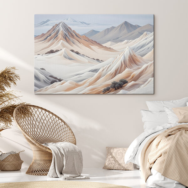 Cuadros Paisaje desértico con montañas y árboles (SKU: s40173) Cuadros Cuadros Paisaje desértico con montañas y árboles (SKU: s40173)