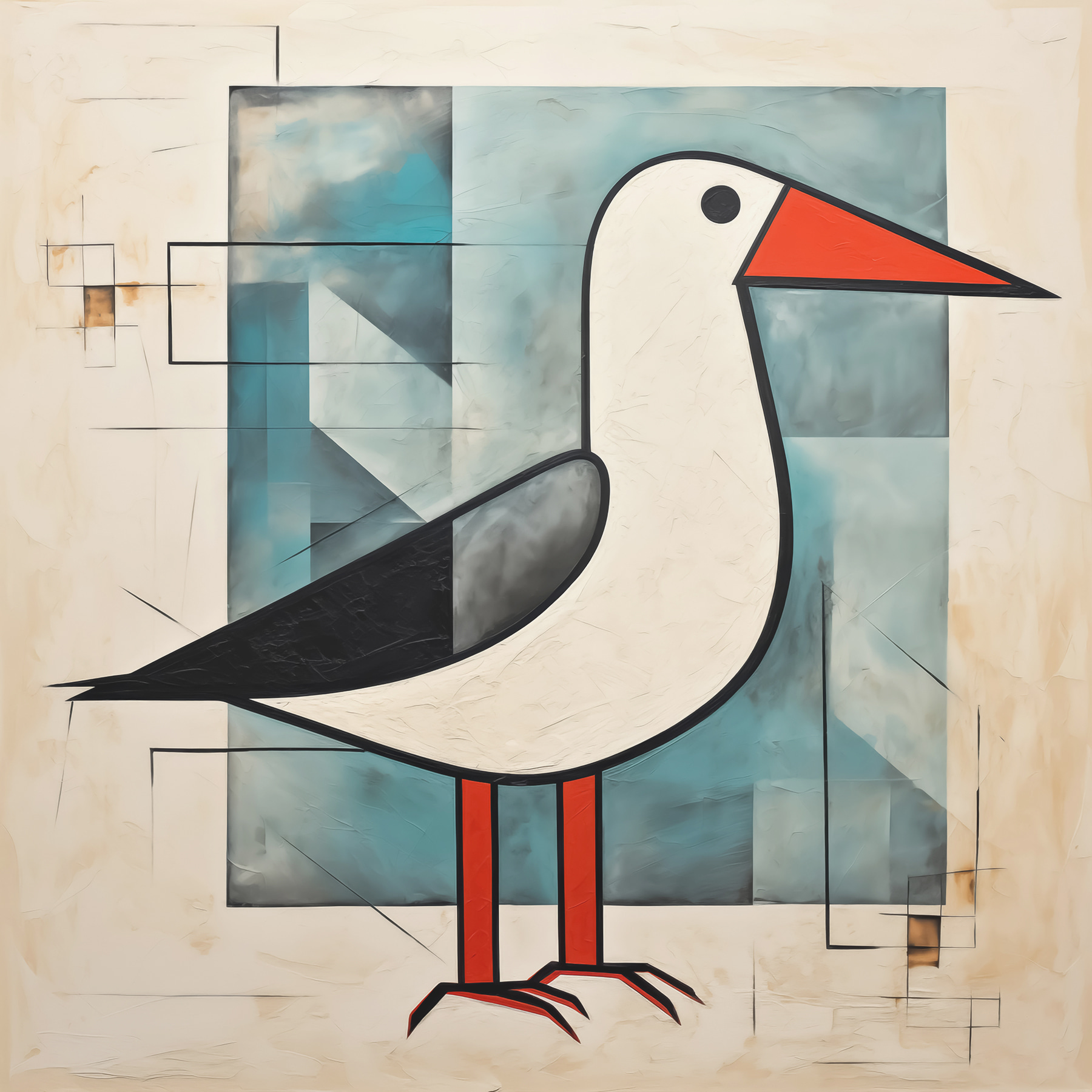 Painting of a bird Painting of a bird