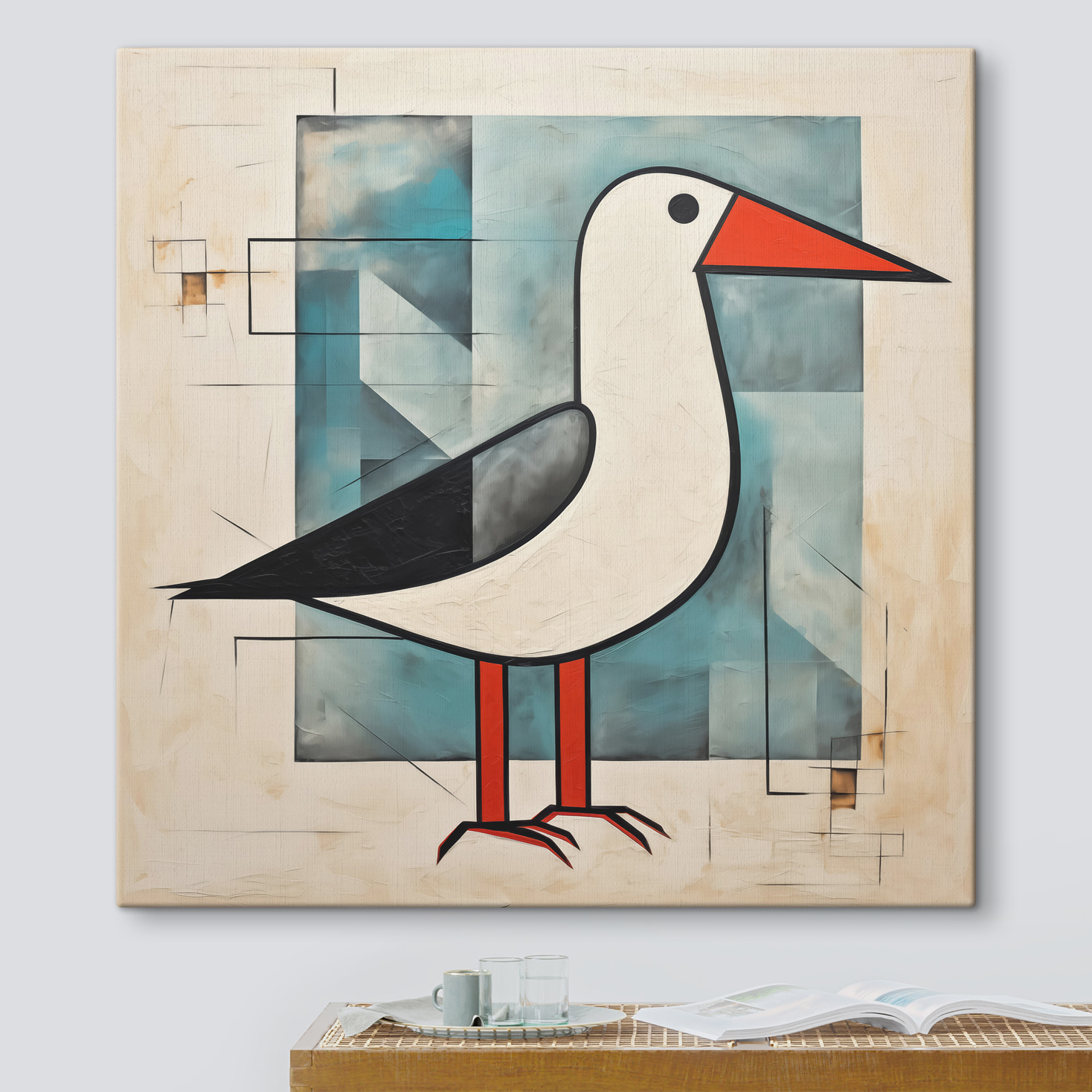 Painting of a bird Painting of a bird