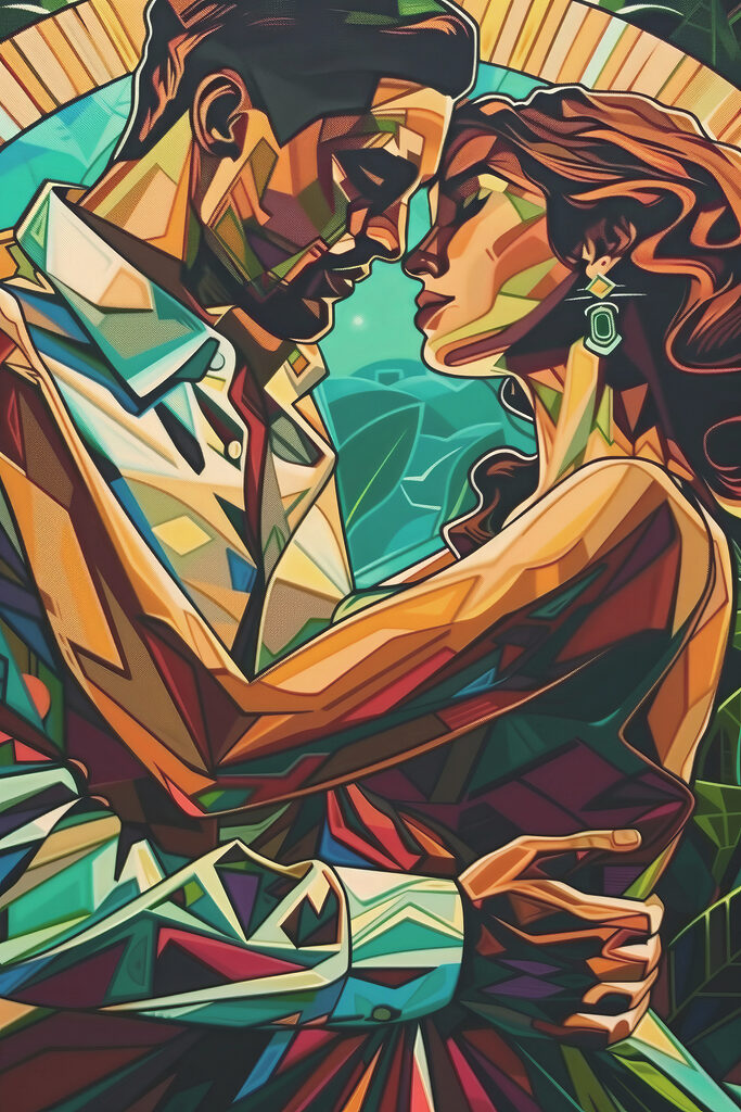 Man and woman kissing Man and woman kissing