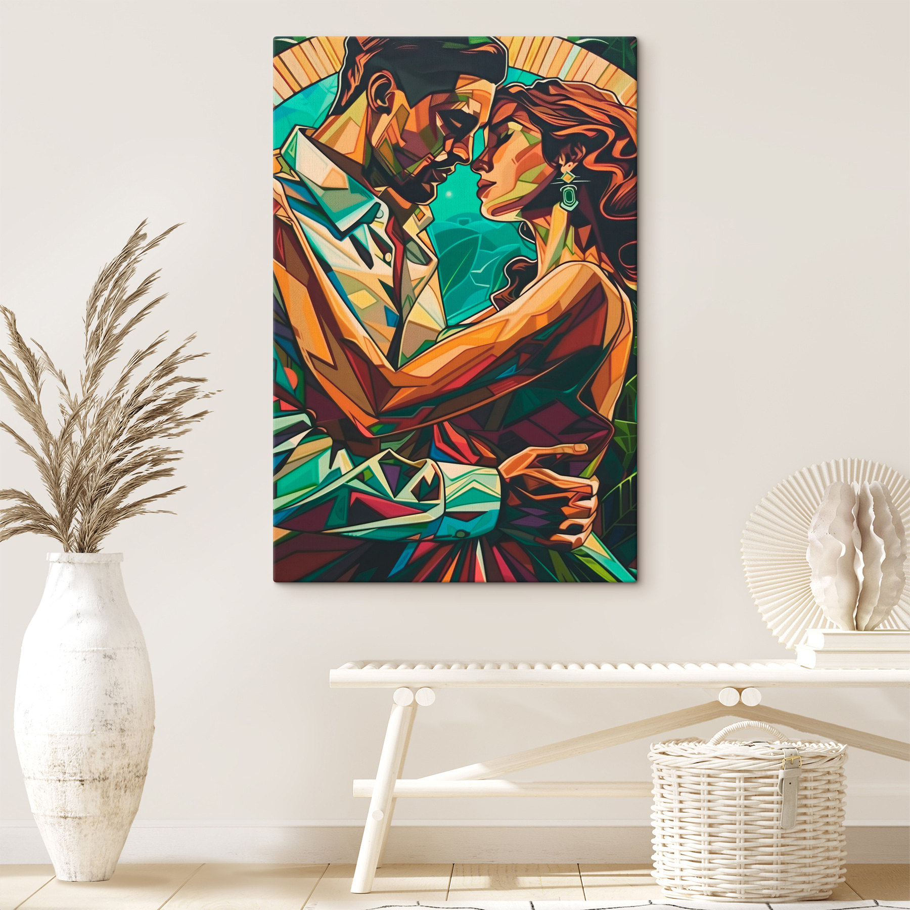 Man and woman kissing Man and woman kissing