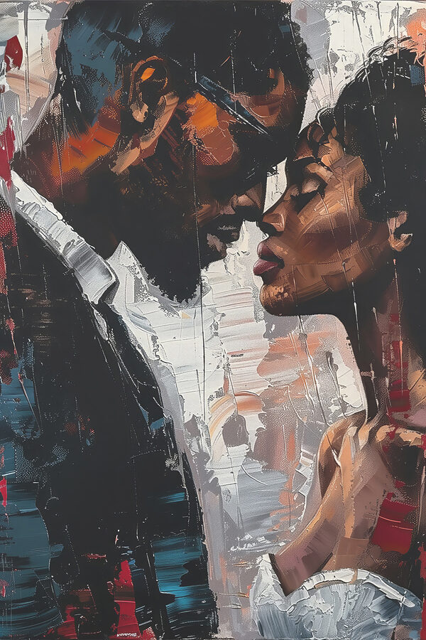 Painting of a man and woman Painting of a man and woman