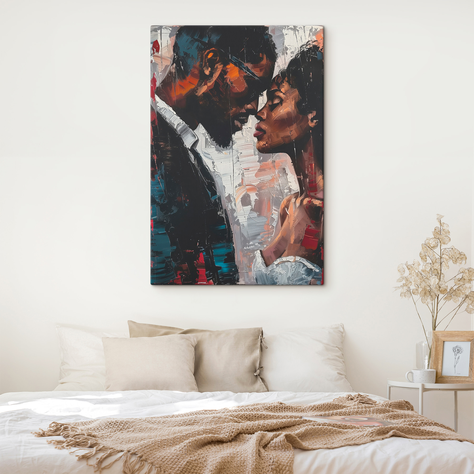 Painting of a man and woman Painting of a man and woman