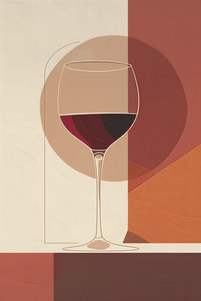 Glass of wine with a red liquid in it Glass of wine with a red liquid in it