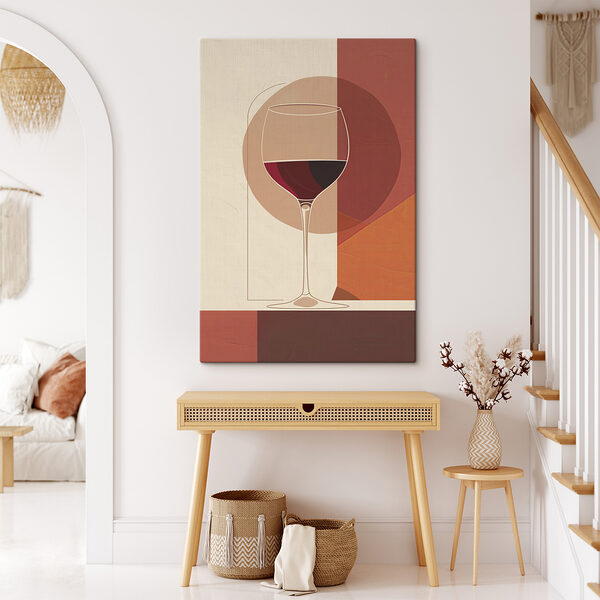 Cuadros Una copa de vino con un líquido rojo (SKU: s40192) Cuadros Cuadros Una copa de vino con un líquido rojo (SKU: s40192)