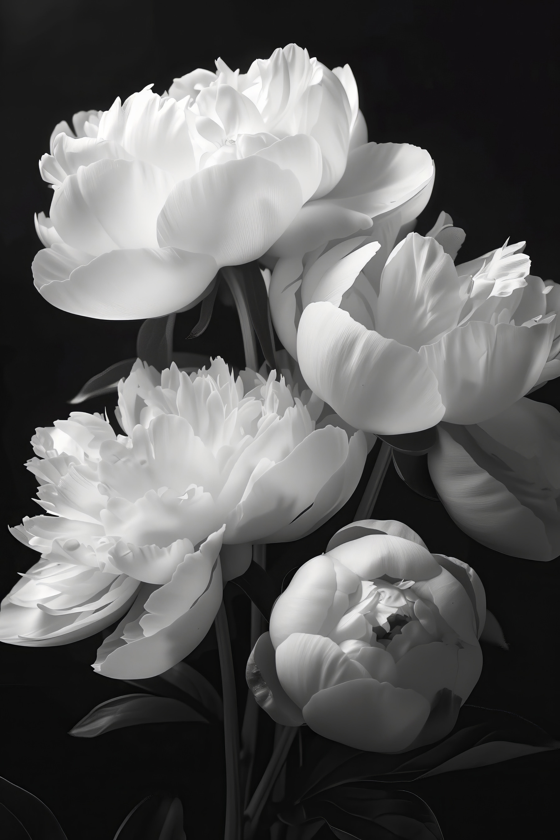 Group of white flowers Group of white flowers