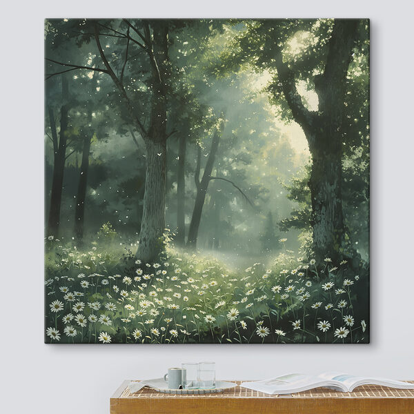 Cuadros Bosque con árboles y flores (SKU: s40224) Cuadros Cuadros Bosque con árboles y flores (SKU: s40224)