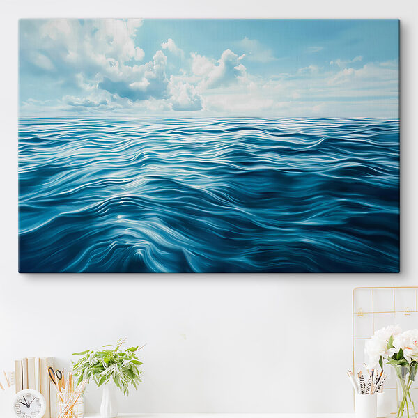 Cuadros Un océano azul con nubes en el cielo (SKU: s40235) Cuadros Cuadros Un océano azul con nubes en el cielo (SKU: s40235)