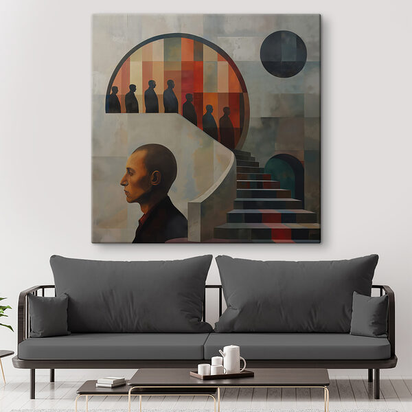 Cuadros Cuadros Cuadro de un hombre en una pared (SKU: s40238)