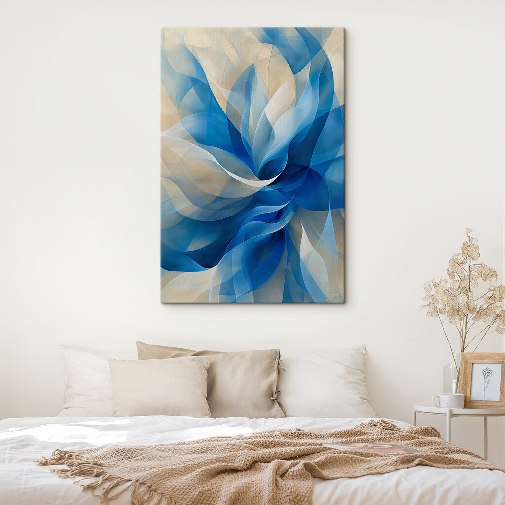 Blue and white swirly flower Blue and white swirly flower
