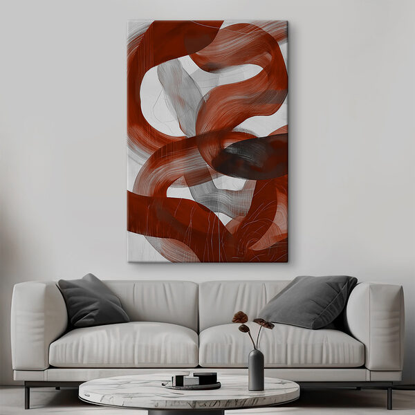 Red and white swirls Red and white swirls