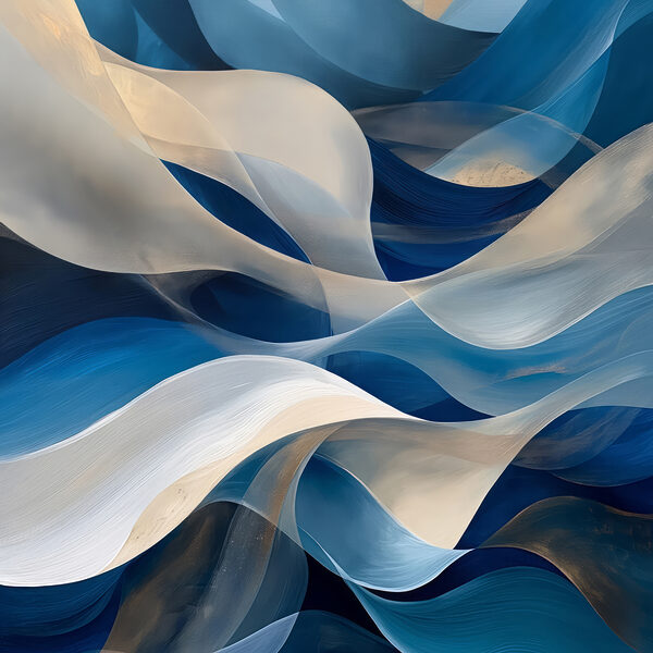 Blue and white wavy lines Blue and white wavy lines