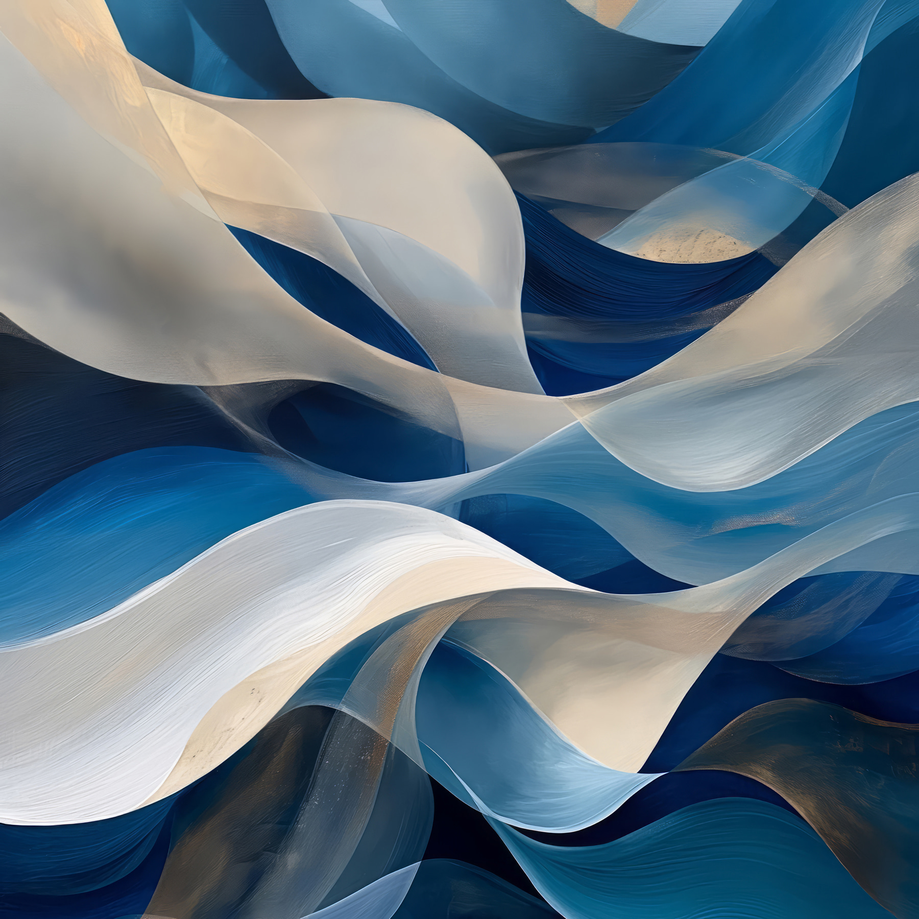 Blue and white wavy lines Blue and white wavy lines