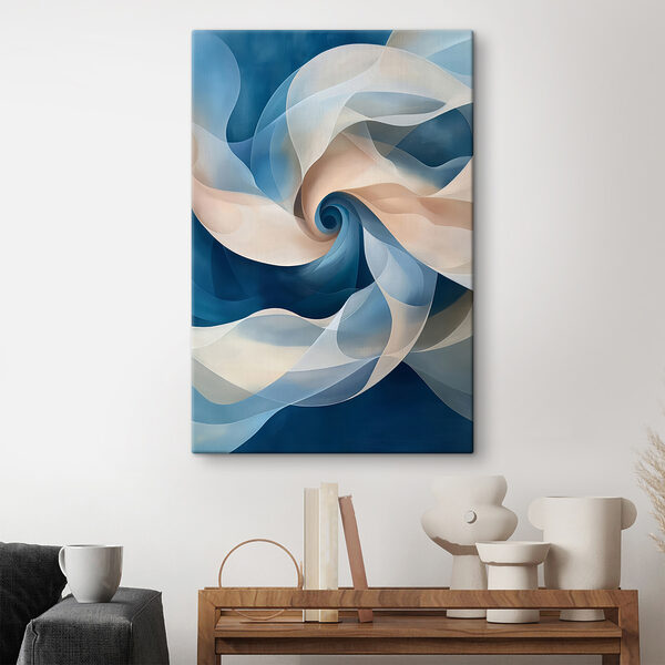 Blue and white swirly pattern Blue and white swirly pattern