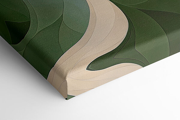 Green and white wavy pattern Green and white wavy pattern