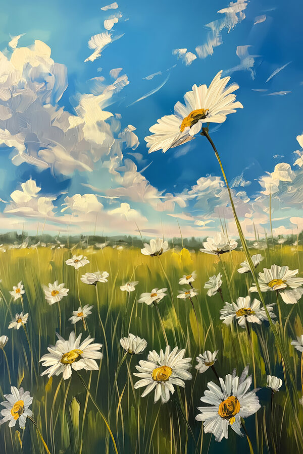 Field of white flowers