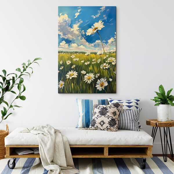 Field of white flowers