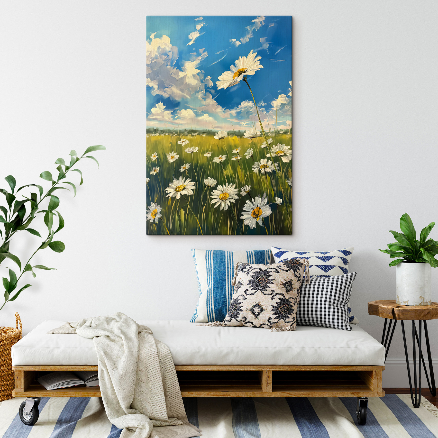 Field of white flowers