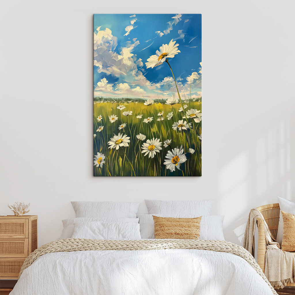 Field of white flowers