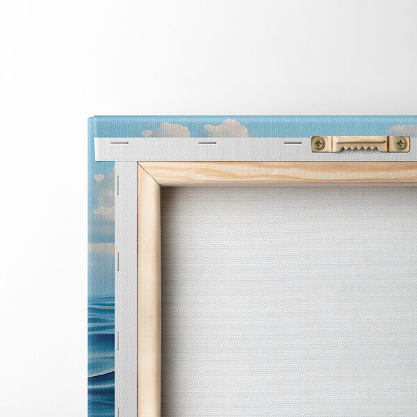 Blue ocean with white clouds Blue ocean with white clouds