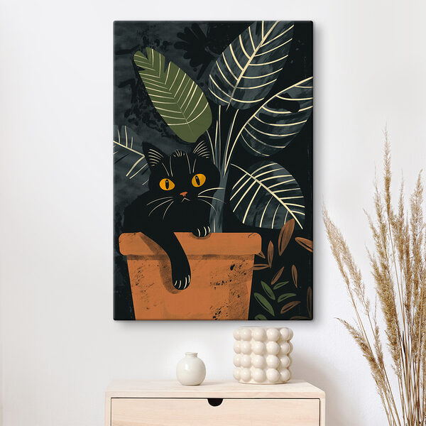 Cuadros Gato sentado en un saliente de ladrillo (SKU: s40268) Cuadros Cuadros Gato sentado en un saliente de ladrillo (SKU: s40268)