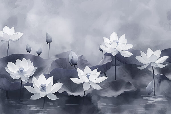 Group of white flowers