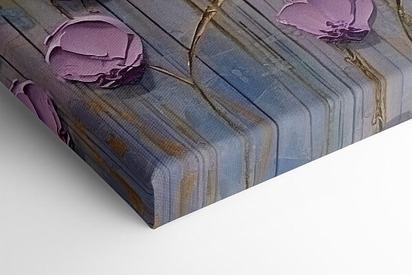 Painting of purple flowers Painting of purple flowers