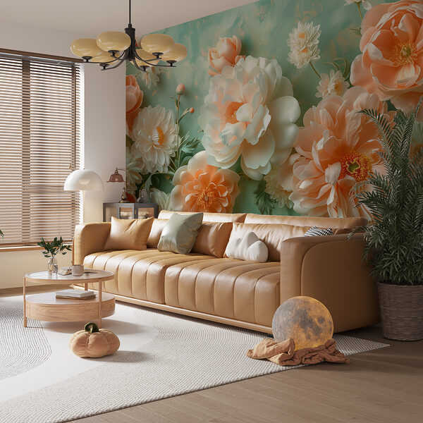 Group of flowers on a blue background Group of flowers on a blue background