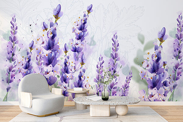 Grupo de flores moradas Grupo de flores moradas