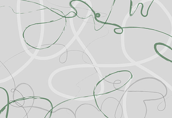 Green and grey swirly lines