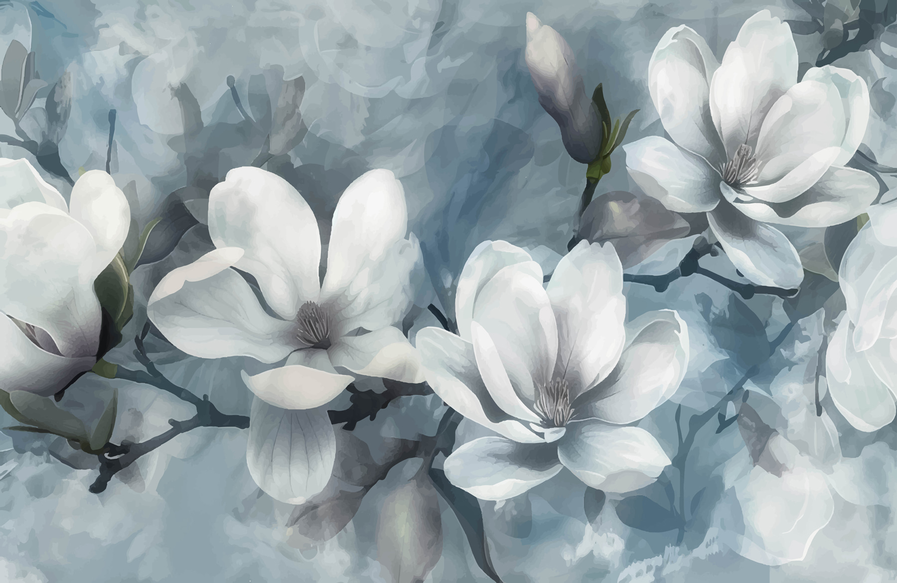 Group of white flowers