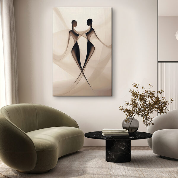 Couple of women in black and white