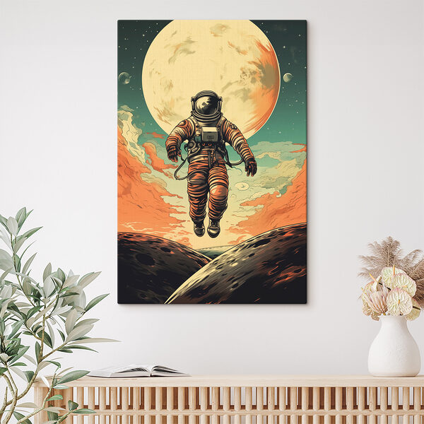Cuadros Un astronauta con traje espacial