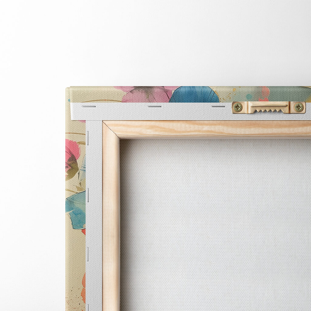 Painting of flowers on a white background