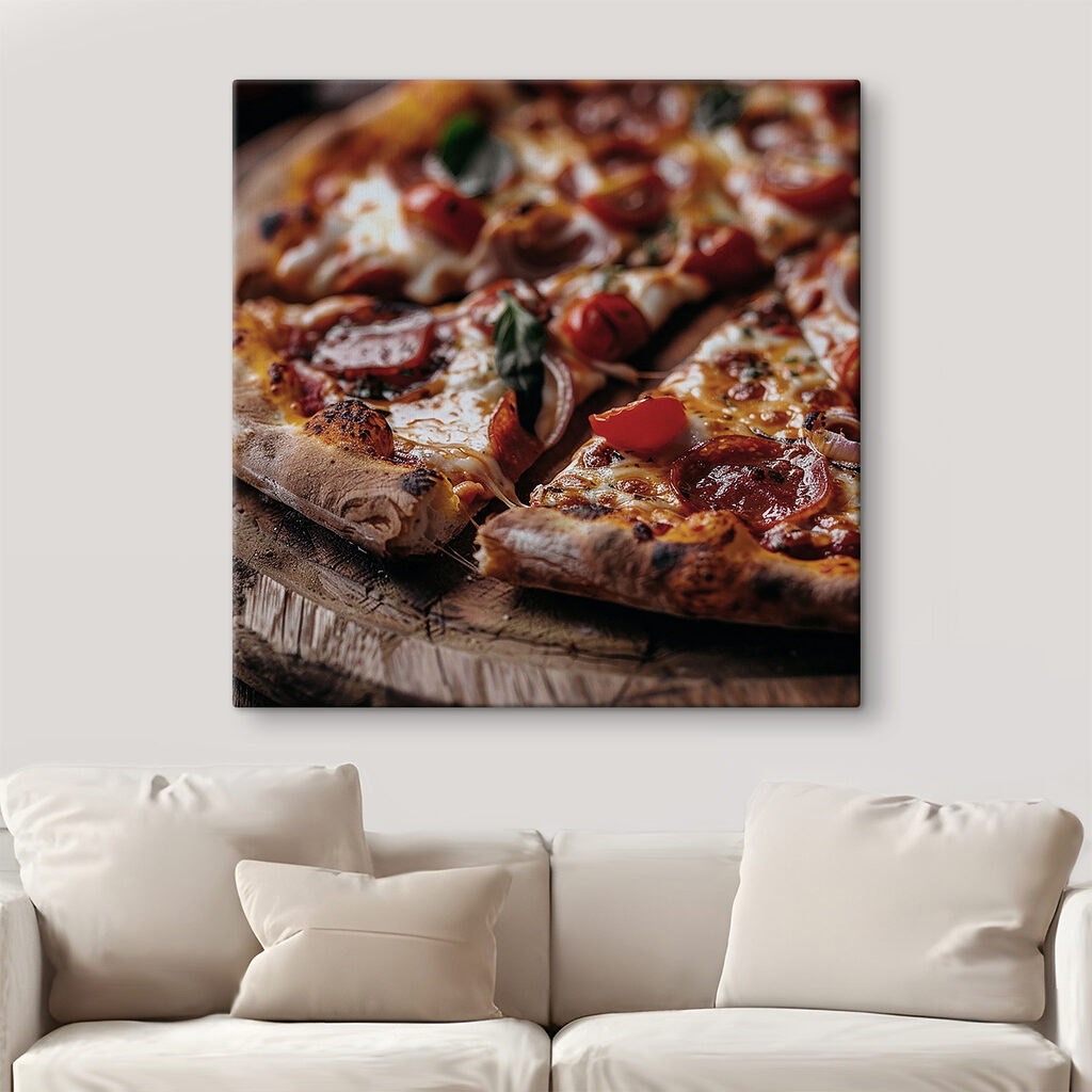 Pizza with tomatoes and cheese Pizza with tomatoes and cheese