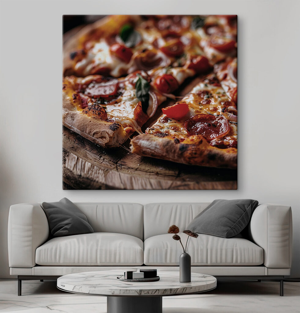 Pizza with tomatoes and cheese Pizza with tomatoes and cheese