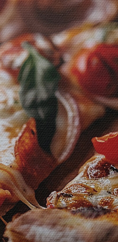 Pizza with tomatoes and cheese Pizza with tomatoes and cheese