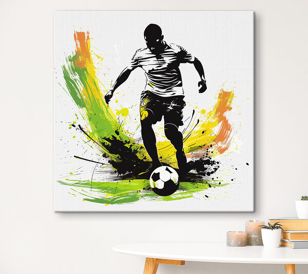 Man kicking a football ball Man kicking a football ball