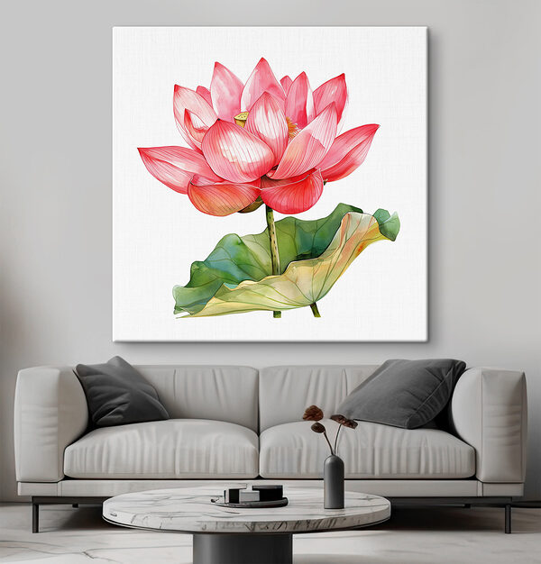 Cuadros Acuarela de una flor rosa (SKU: s40382) Cuadros Cuadros Acuarela de una flor rosa (SKU: s40382)