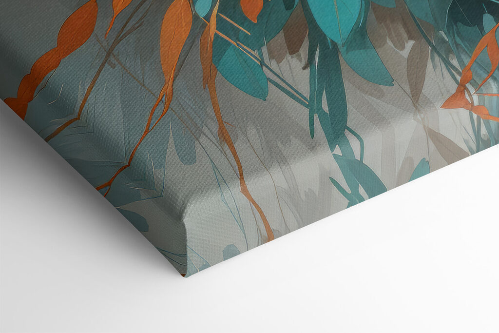 Painting of flowers and leaves Painting of flowers and leaves