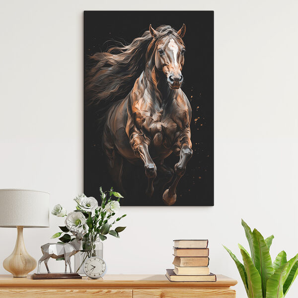 Cuadros Caballo de crin larga corriendo (SKU: s40325) Cuadros Cuadros Caballo de crin larga corriendo (SKU: s40325)