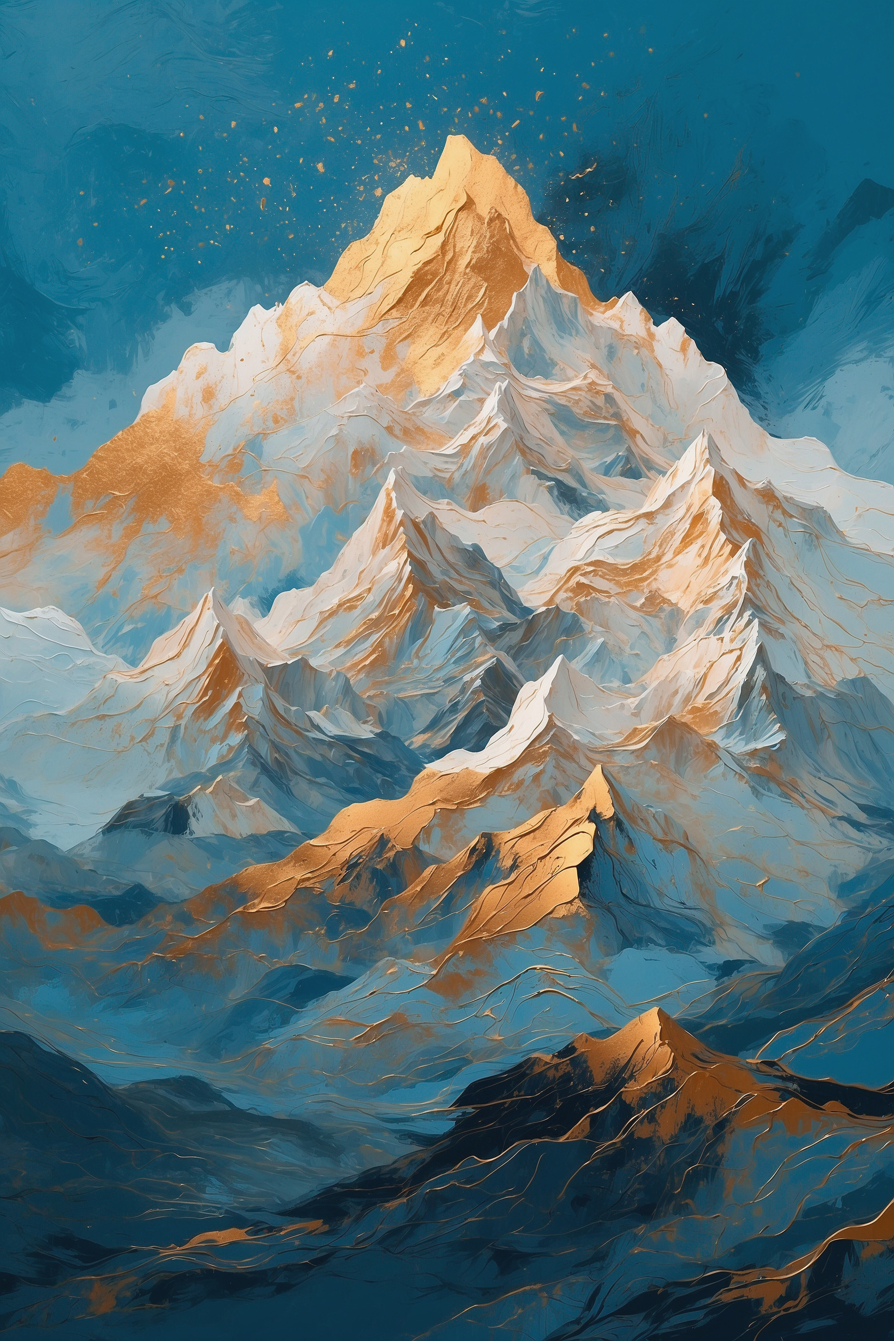 Sun-kissed Peaks Touching Sky Sun-kissed Peaks Touching Sky