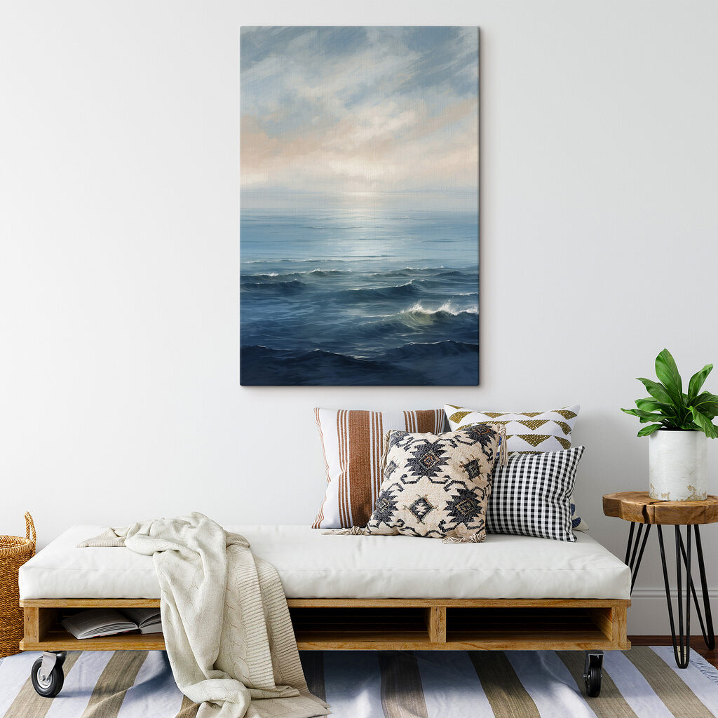 Large body of water with waves Large body of water with waves