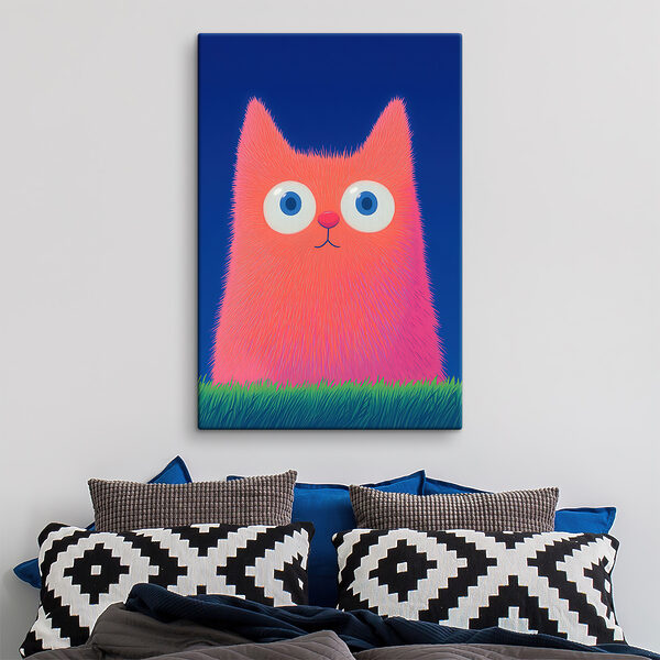 Cuadros Gato de dibujos animados con ojos grandes (SKU: s40353) Cuadros Cuadros Gato de dibujos animados con ojos grandes (SKU: s40353)
