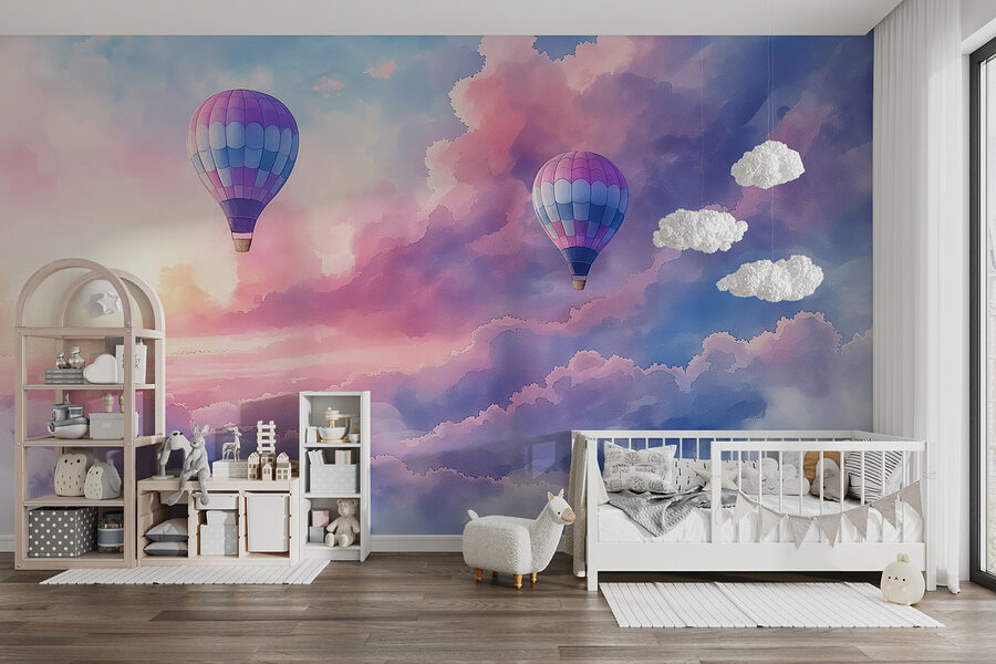 Globos aerostáticos en el cielo