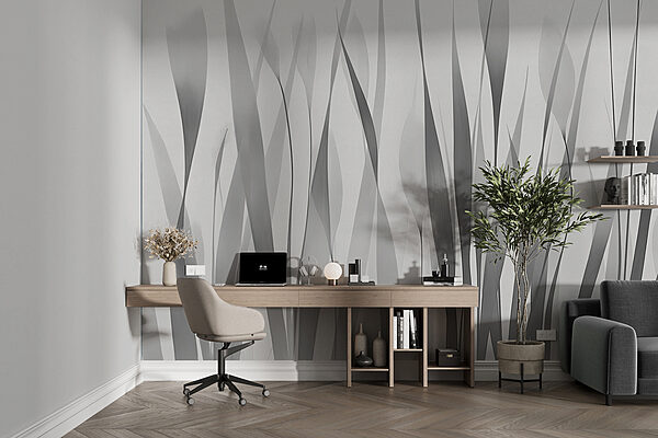 Imagen de plantas en blanco y gris Imagen de plantas en blanco y gris