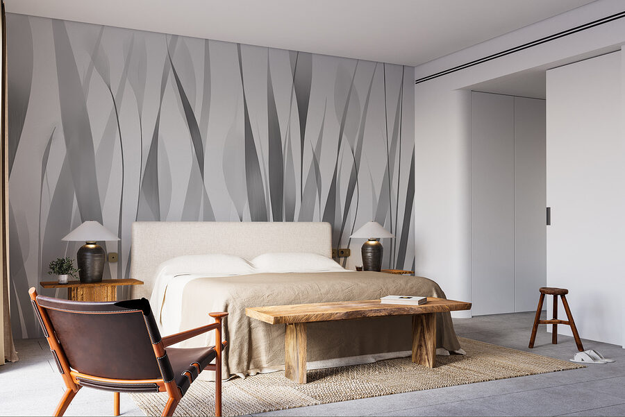 Imagen de plantas en blanco y gris
