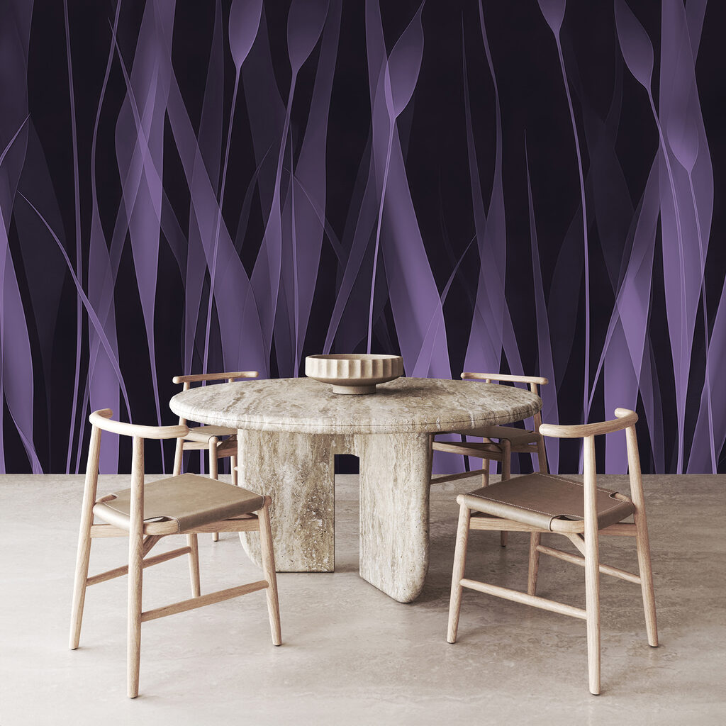 Purple grass with white lines