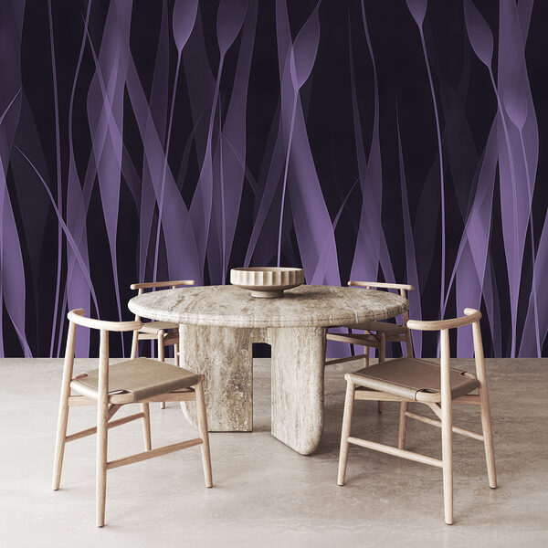 Césped morado con líneas blancas Césped morado con líneas blancas