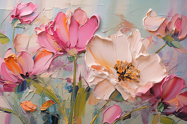 Pintura de flores sobre lienzo w01039p 600x400 - Pintura de flores sobre lienzo